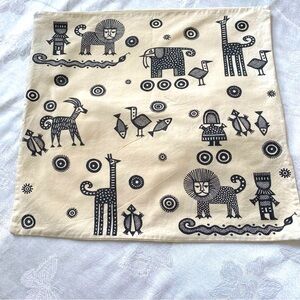 Cushion cover 15.5” x 15.5”. 100% cotton
